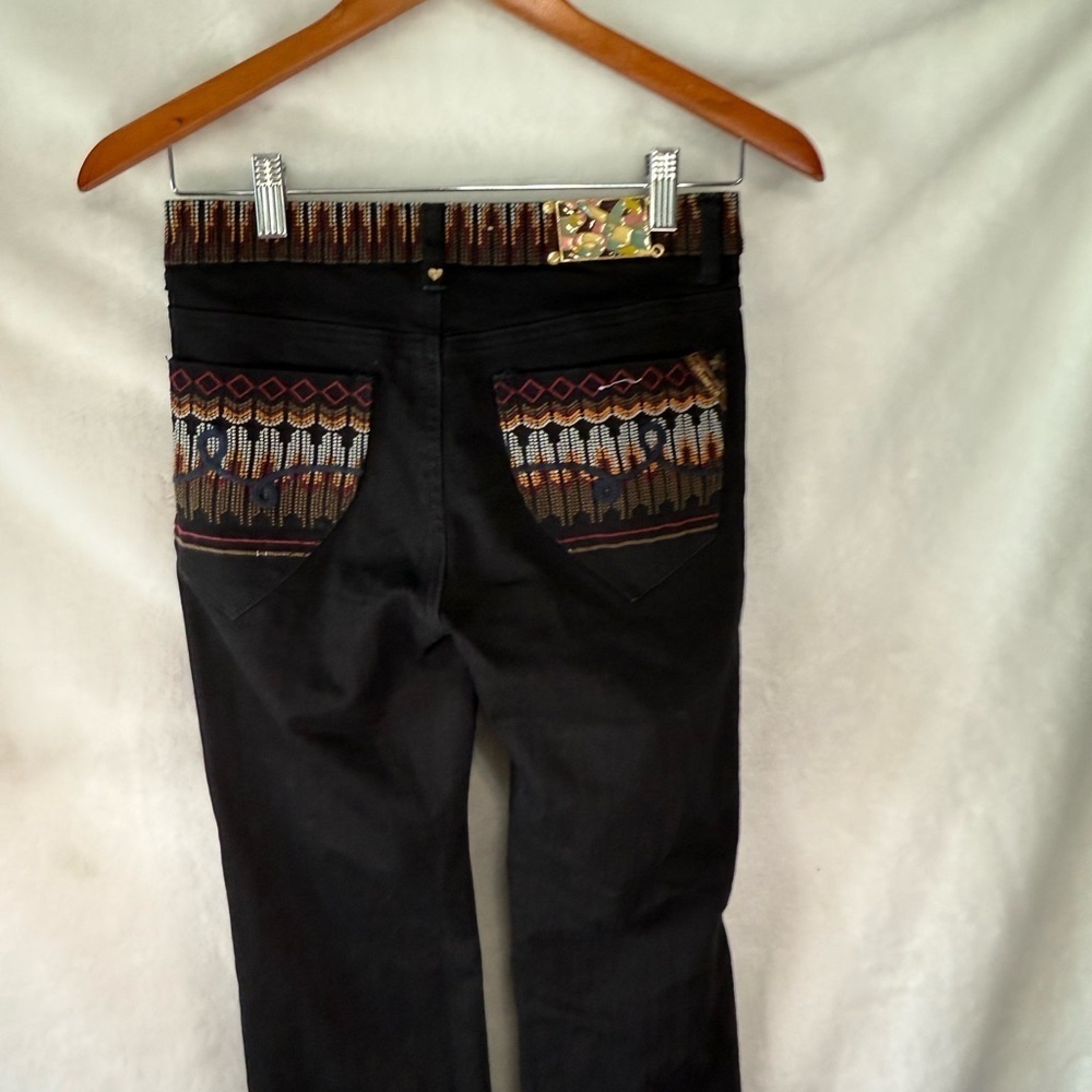 Vintage Luxirie Labor Of Love Jeans Denim Womens Size 26 Embroidered Pockets - Picture 15 of 16